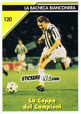 Sticker La Coppa Dei Campioni - Boniek - Juventus Turin 1992-1993 n. 120 - Masters Cards