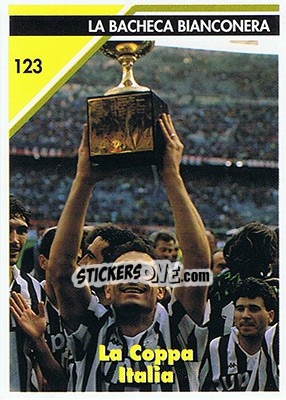 Sticker La coppa Italia - Juventus Turin 1992-1993 n. 123 - Masters Cards