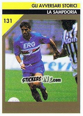 Sticker La Sampdoria (Roberto Mancini) - Juventus Turin 1992-1993 n. 131 - Masters Cards