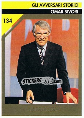Sticker Omar Sivori - Juventus Turin 1992-1993 n. 134 - Masters Cards