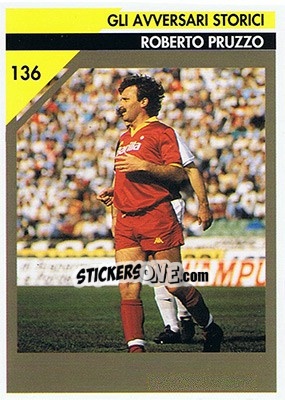 Sticker Roberto Pruzzo - Juventus Turin 1992-1993 n. 136 - Masters Cards