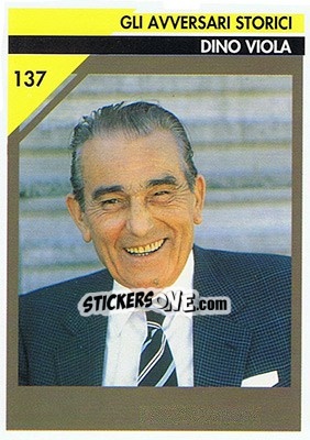 Sticker Dino Viola - Juventus Turin 1992-1993 n. 137 - Masters Cards