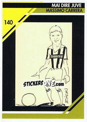 Cromo Massimo Carrera - Juventus Turin 1992-1993 - Masters Cards