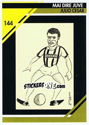 Sticker Julio Cesar - Juventus Turin 1992-1993 n. 144 - Masters Cards
