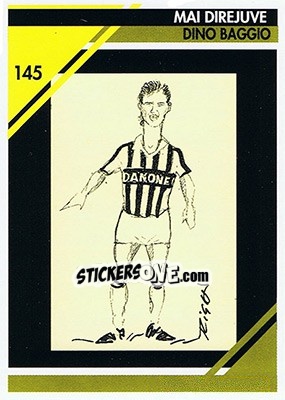Sticker Dino Baggio - Juventus Turin 1992-1993 n. 145 - Masters Cards