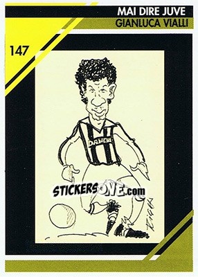 Figurina Gianluca Vialli - Juventus Turin 1992-1993 - Masters Cards