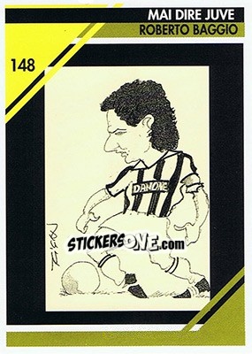 Sticker Roberto Baggio - Juventus Turin 1992-1993 - Masters Cards