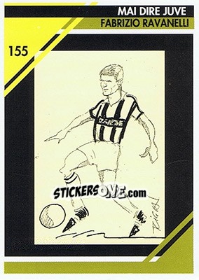 Sticker Fabrizio Ravanelli - Juventus Turin 1992-1993 n. 155 - Masters Cards
