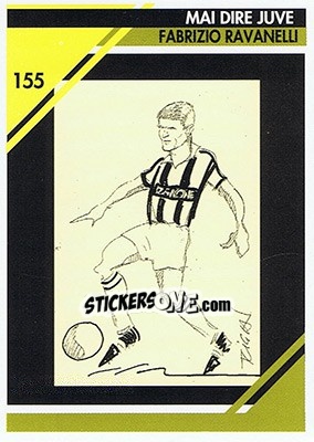 Sticker Fabrizio Ravanelli - Juventus Turin 1992-1993 - Masters Cards