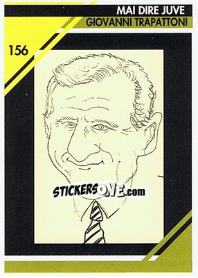 Sticker Giovanni Trapattoni - Juventus Turin 1992-1993 n. 156 - Masters Cards