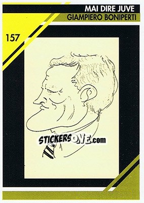 Sticker Giampiero Boniperti - Juventus Turin 1992-1993 n. 157 - Masters Cards