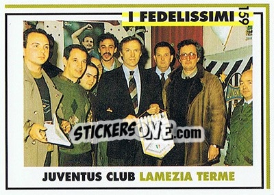 Sticker Juventus club Lamezia Terme - Juventus Turin 1992-1993 n. 159 - Masters Cards