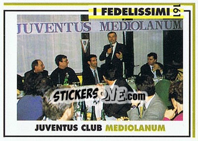 Sticker Juventus club Mediolanum - Juventus Turin 1992-1993 n. 161 - Masters Cards