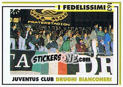 Sticker Juventus club Drughi Bianconeri - Juventus Turin 1992-1993 n. 163 - Masters Cards