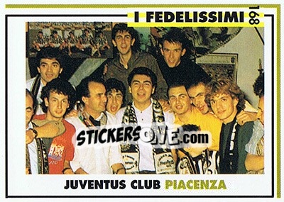 Figurina Juventus club Piacenza