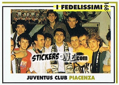 Sticker Juventus club Piacenza - Juventus Turin 1992-1993 n. 168 - Masters Cards