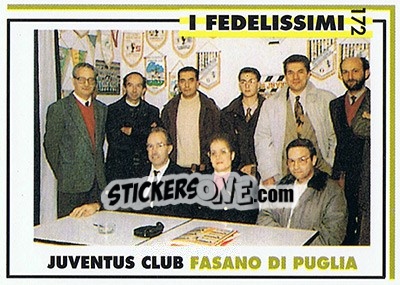 Figurina Juventus club Fasano di Puglia