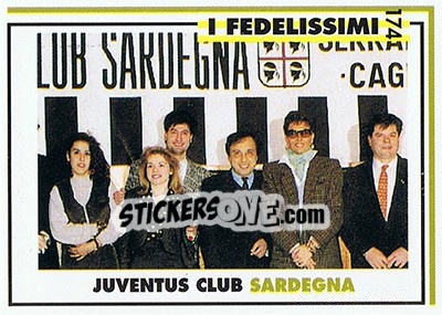 Figurina Juventus club Sardegna