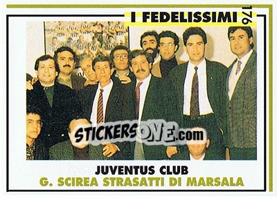 Figurina Juventus club Gaetano Scirea Strasatti di Marsala