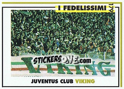 Sticker Juventus club Viking - Juventus Turin 1992-1993 n. 179 - Masters Cards