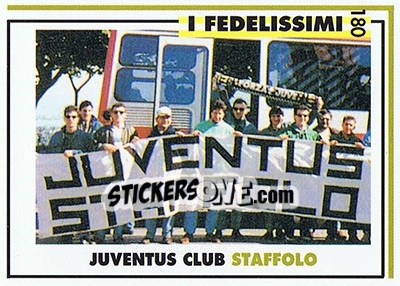 Sticker Juventus Club Staffolo - Juventus Turin 1992-1993 n. 180 - Masters Cards
