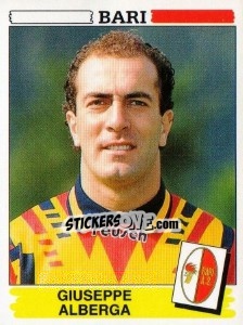 Sticker Giuseppe Alberga - Calciatori 1994-1995 n. 16 - Panini