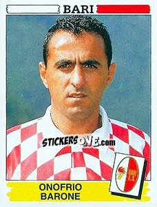 Figurina Onofrio Barone - Calciatori 1994-1995 - Panini