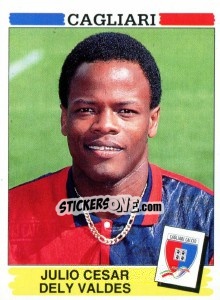 Sticker Julio Cesar Dely Valdes - Calciatori 1994-1995 - Panini