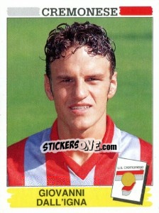 Sticker Giovanni Dall'Igna - Calciatori 1994-1995 n. 69 - Panini