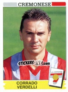 Sticker Corrado Verdelli - Calciatori 1994-1995 n. 70 - Panini