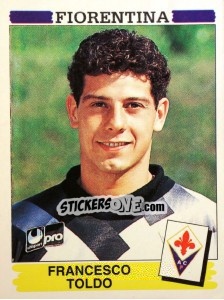 Sticker Francesco Toldo - Calciatori 1994-1995 - Panini
