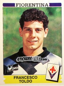 Sticker Francesco Toldo - Calciatori 1994-1995 n. 83 - Panini