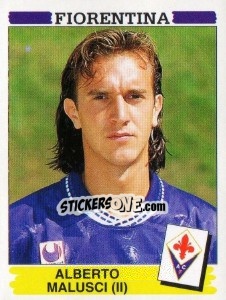 Sticker Alberto Malusci - Calciatori 1994-1995 n. 90 - Panini