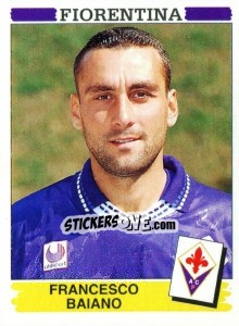 Sticker Francesco Baiano - Calciatori 1994-1995 n. 95 - Panini