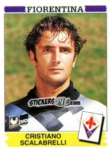 Sticker Cristiano Scalabrelli - Calciatori 1994-1995 n. 96 - Panini