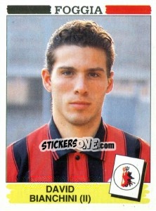Sticker David Bianchini - Calciatori 1994-1995 n. 105 - Panini