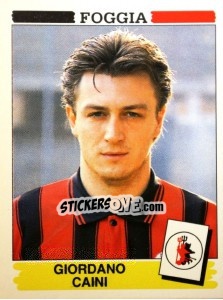 Cromo Giordano Caini - Calciatori 1994-1995 - Panini