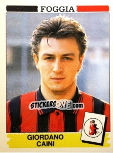 Sticker Giordano Caini - Calciatori 1994-1995 n. 110 - Panini