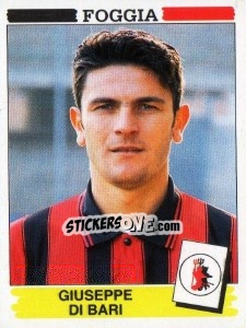 Sticker Giuseppe Di Bari - Calciatori 1994-1995 n. 117 - Panini