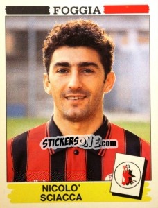 Sticker Nicolo' Sciacca - Calciatori 1994-1995 - Panini