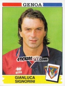 Sticker Gianluca Signorini - Calciatori 1994-1995 - Panini