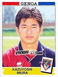 Cromo Kazuyoshi Miura - Calciatori 1994-1995 - Panini
