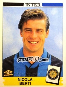 Sticker Nicola Berti - Calciatori 1994-1995 - Panini