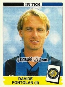 Sticker Davide Fontolan - Calciatori 1994-1995 n. 158 - Panini