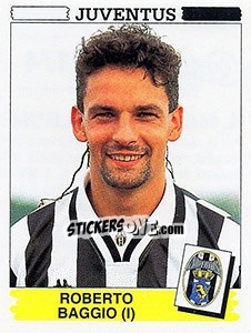 Sticker Roberto Baggio - Calciatori 1994-1995 n. 174 - Panini