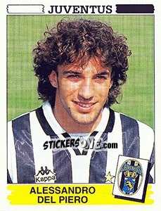 Sticker Alessandro Del Piero - Calciatori 1994-1995 n. 180 - Panini