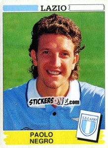 Sticker Paolo Negro - Calciatori 1994-1995 n. 184 - Panini