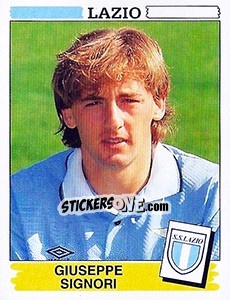 Sticker Giuseppe Signori - Calciatori 1994-1995 - Panini