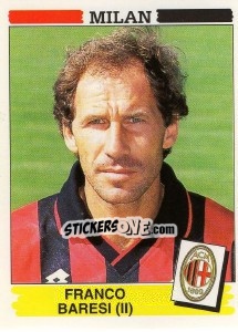 Sticker Franco Baresi - Calciatori 1994-1995 n. 210 - Panini