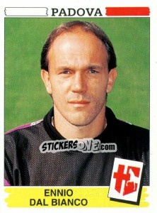 Sticker Ennio Dal Bianco - Calciatori 1994-1995 - Panini